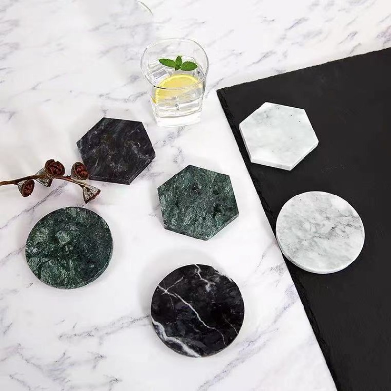 Marble Coaster Set - Подставки под мрамор 1 шт., Круглые