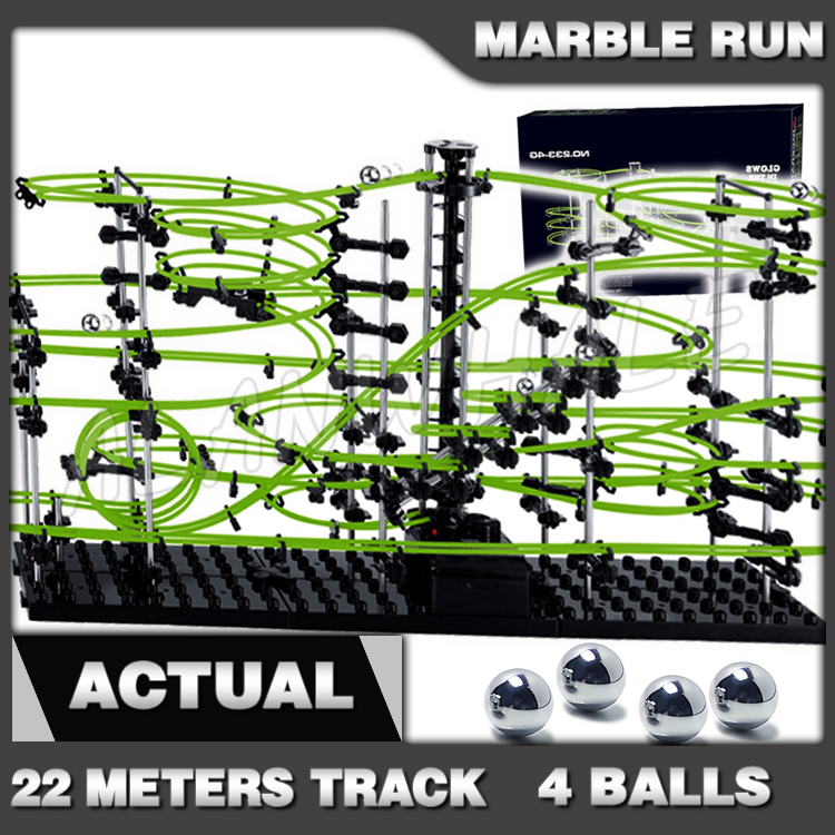 Marble Coaster Set - 2200 см Рельсовый уровень 4 Мраморный