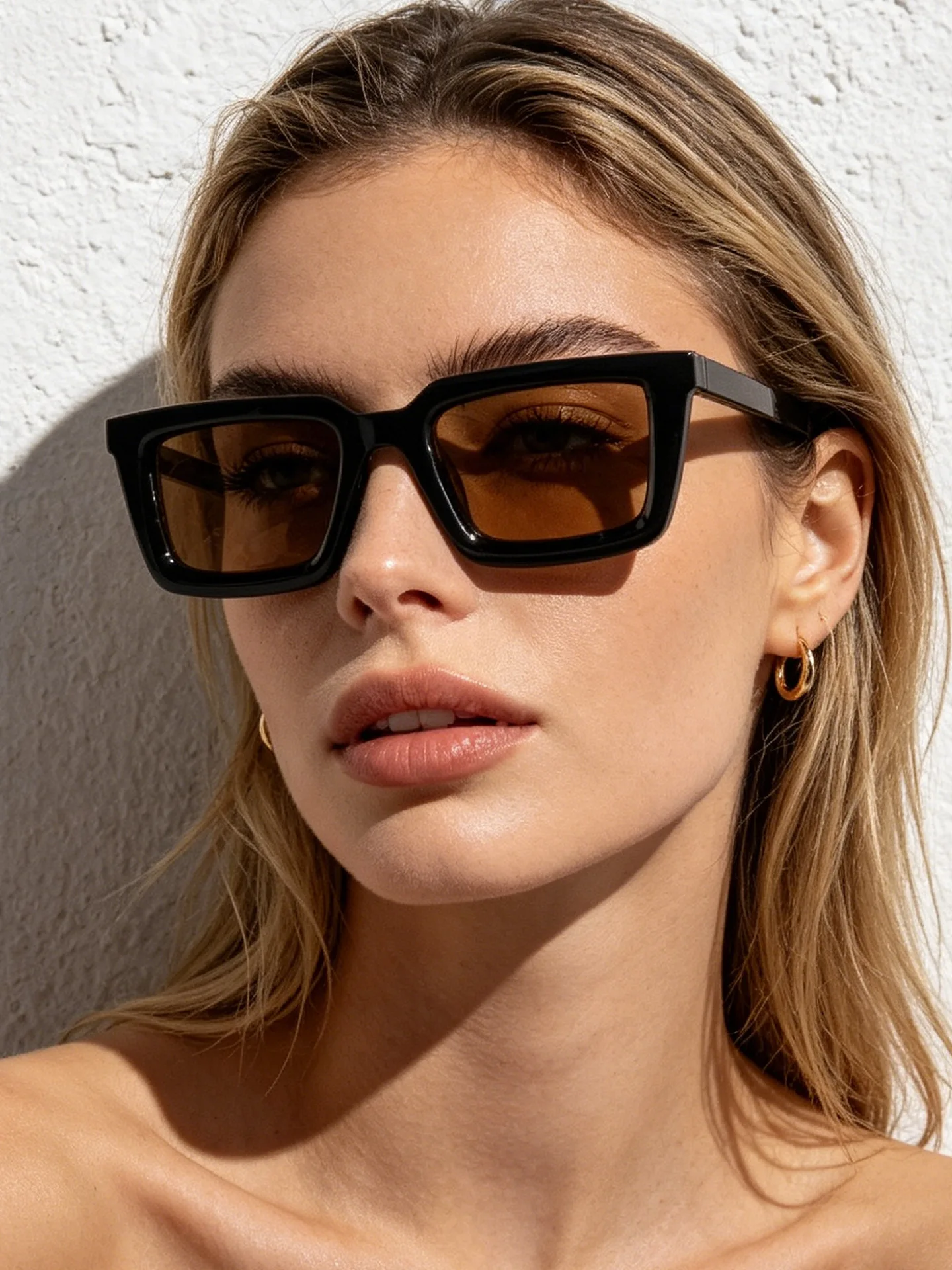 Designer Sunglasses - Винтажные прямоугольные солнцезащитные очки для женщин