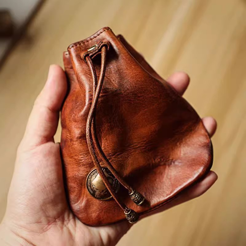 Leather Wallet Men - Японский стиль, кошелек из натуральной мягкой