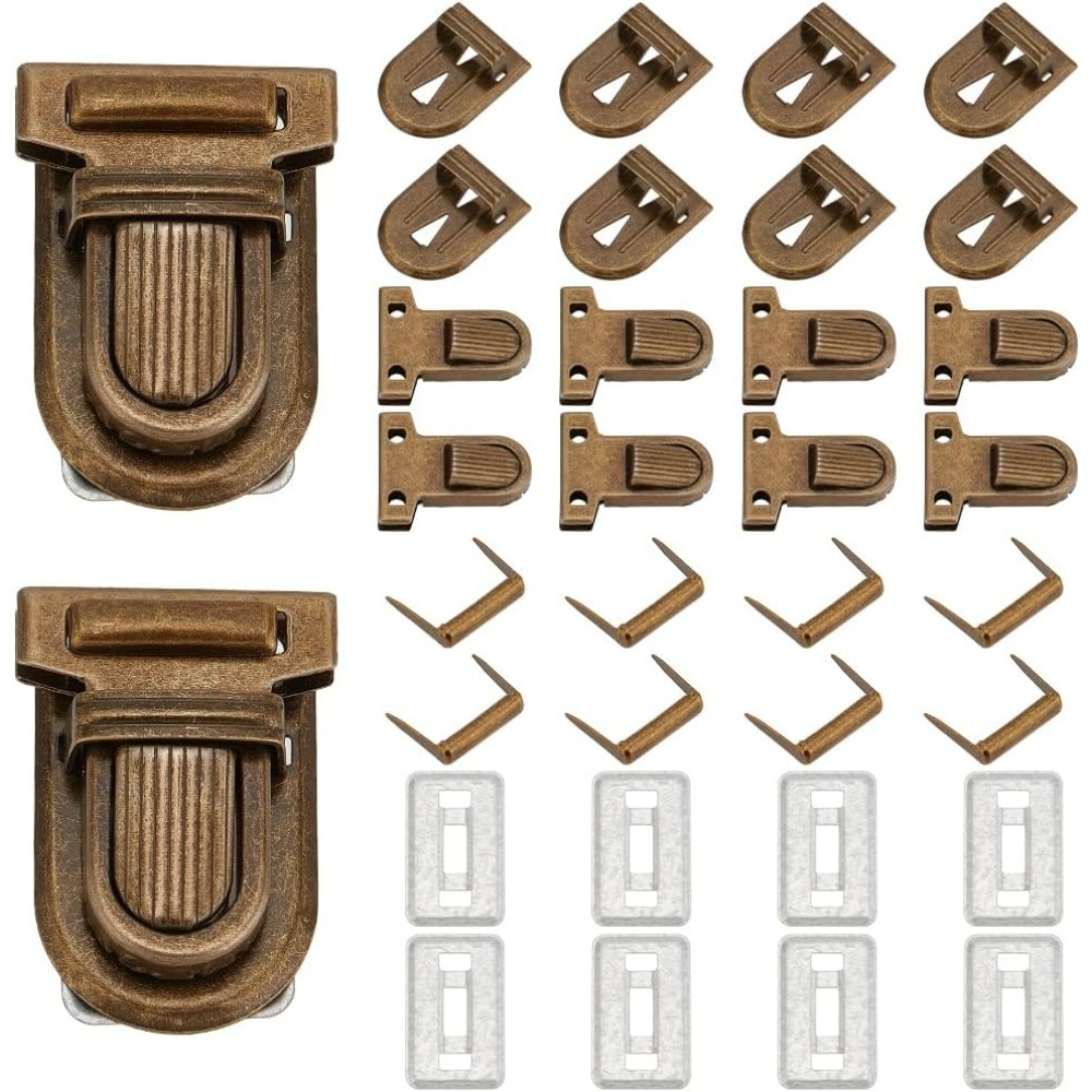 Leather Briefcase - 10 комплектов железных замков для кошелька,