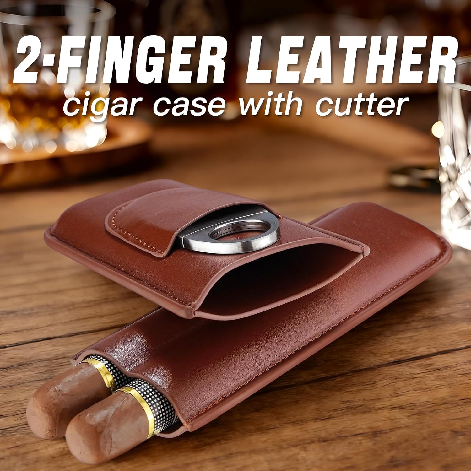 Компактный кожаный футляр для  – обзор и цена Premium Cigar Case
