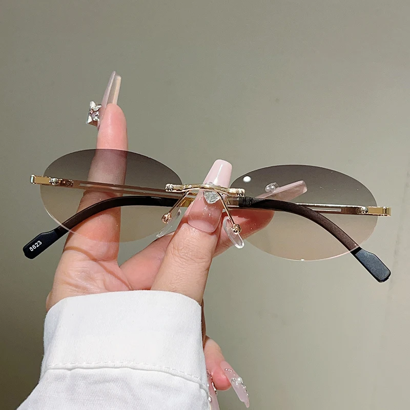 Безободковые овальные солнцеза – обзор и цена Sunglasses Uv400