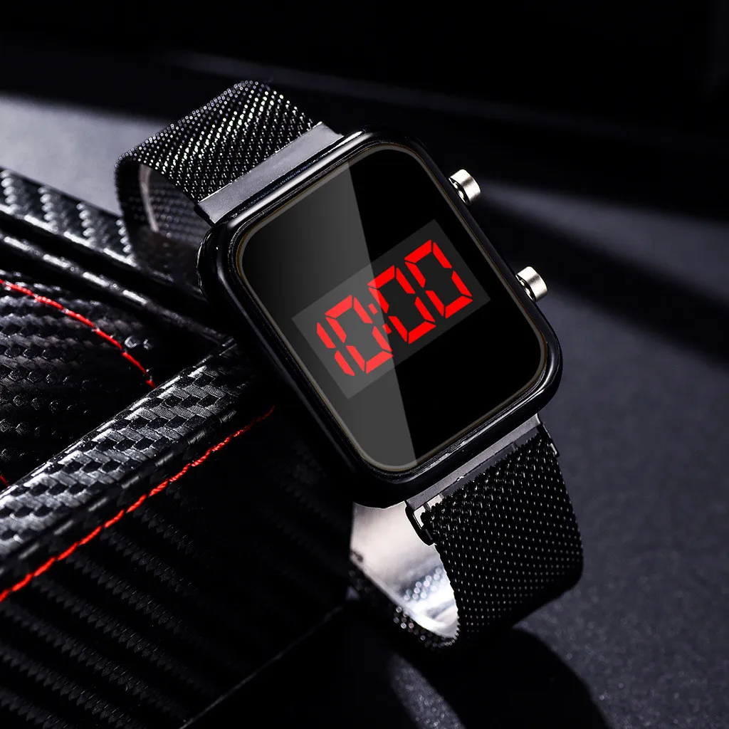 Модные прямоугольные светодиод – обзор и цена Luxury Watch Men