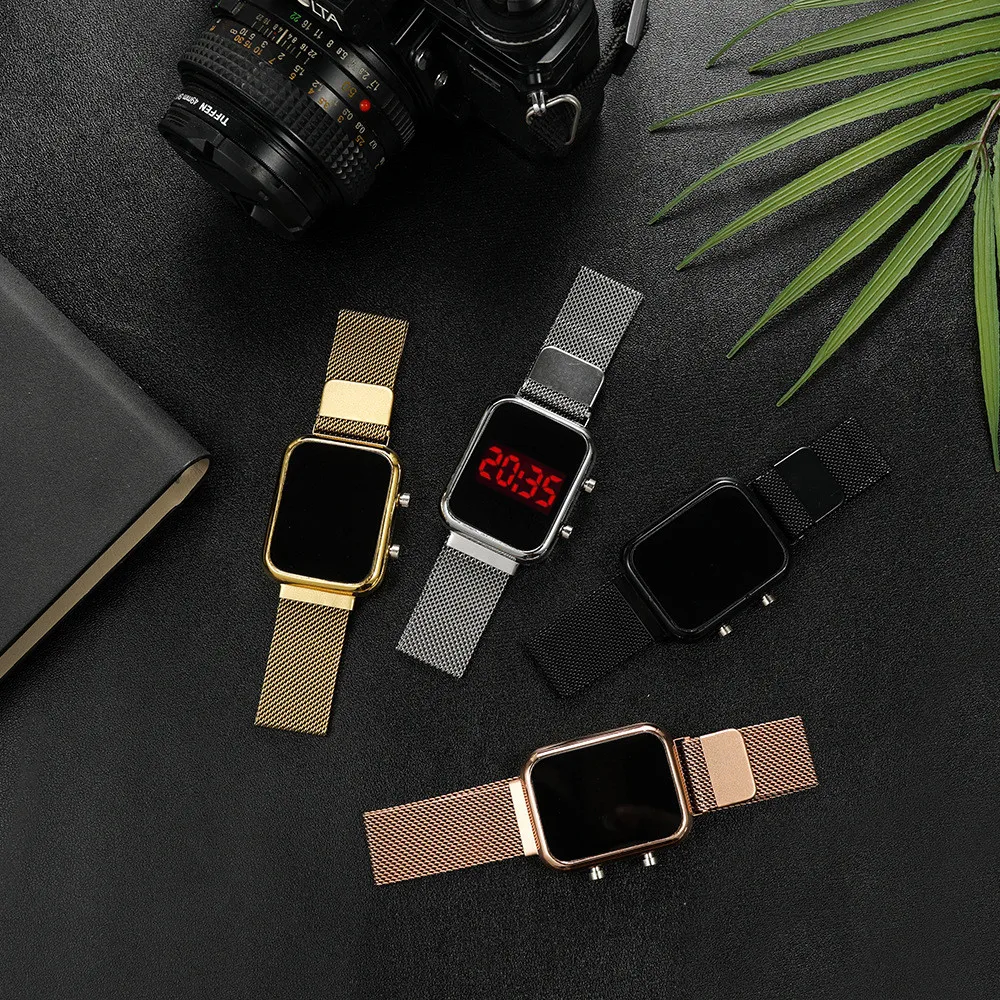 Модные прямоугольные светодиод – обзор и цена Luxury Watch Men